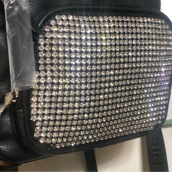 NWT! Madden Girl Black Rhinestone Mini Back Pack - Picture 3 of 7